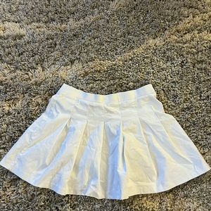 White skater skirt